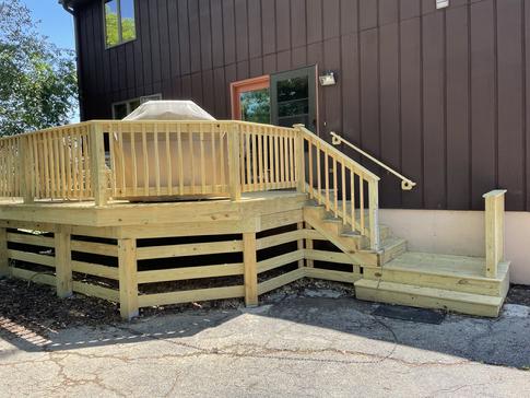 Clarendon Hills IL pressure-treated deck 2022 A-Affordable Decks