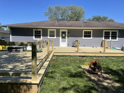 Elk Grove IL treated deck 2022 A-Affordable Decks