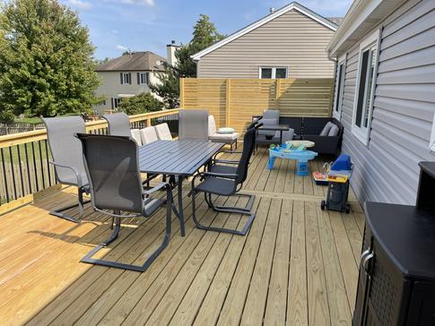 (After) Woodridge Il treated deck A-Affordable Decks 2022
